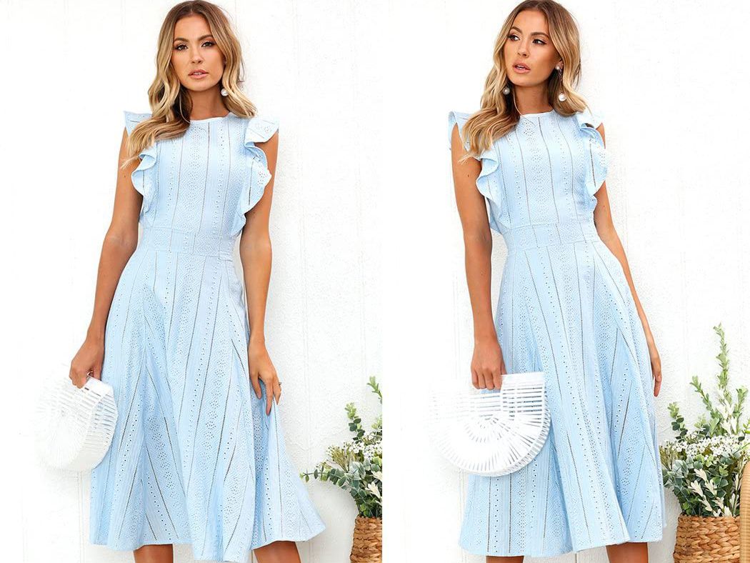 This Eyelet Midi Dress From Amazon Is a ...