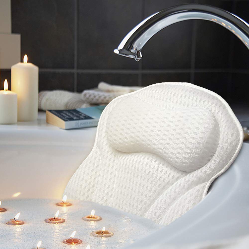 Sierra Concepts Reflection Luxury Bathtub Spa Bath Pillow for Tub Spa with S... 