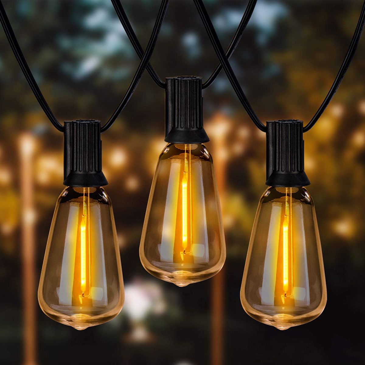 Decorative Light Bulbs Incandescent Bulbs Copper Wire Light Warm White Edison Retro LED Silver Wire Bulb can be Customized Three Colors Colorful Flash 