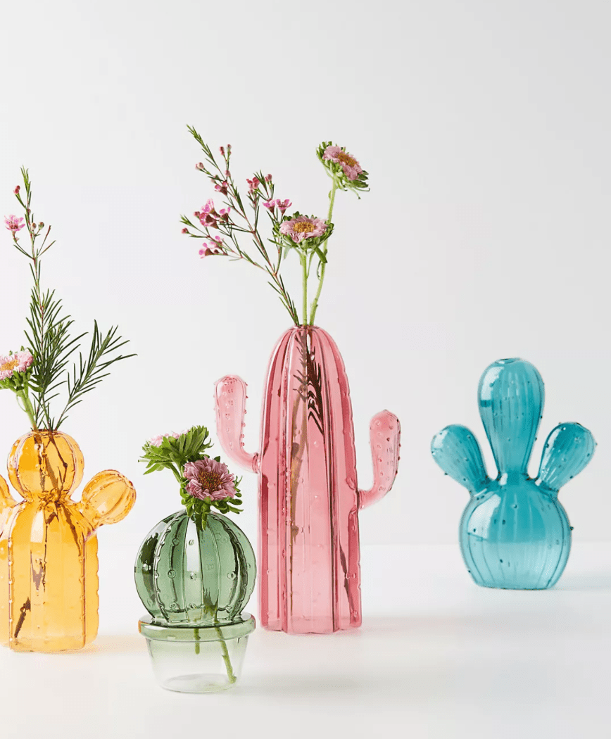 Cute Decorative Vase Bud Vases Succulent Planter Pots Ceramic Jars 7 Colors Set 