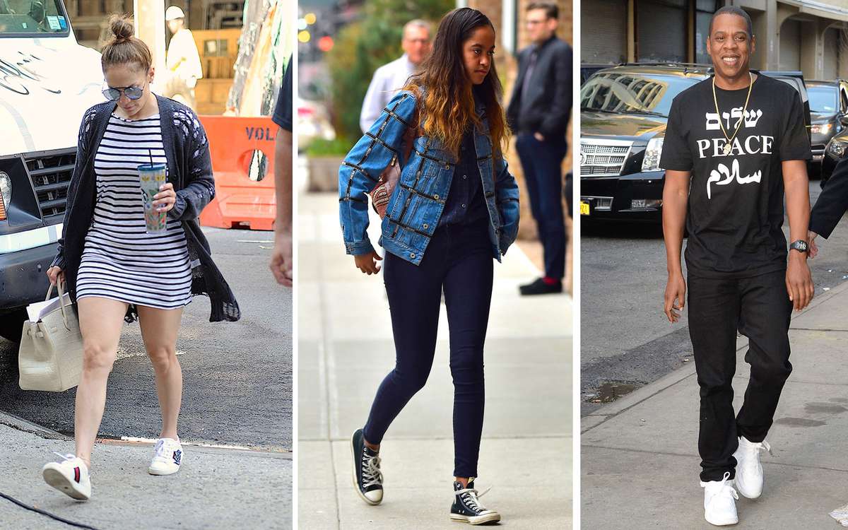 celebrities wearing common projects