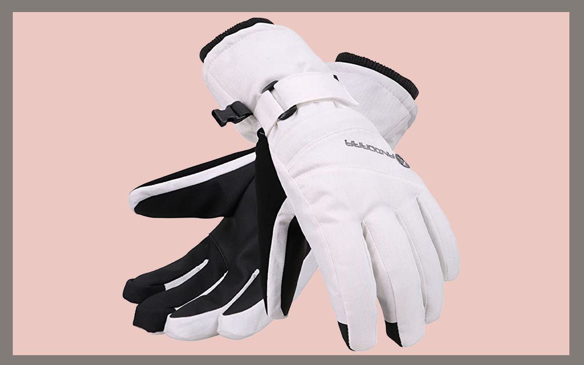New Zodiac Rtex Leather Palms Alpine Ski Gloves Adult Medium 2887231 WARM 8.5