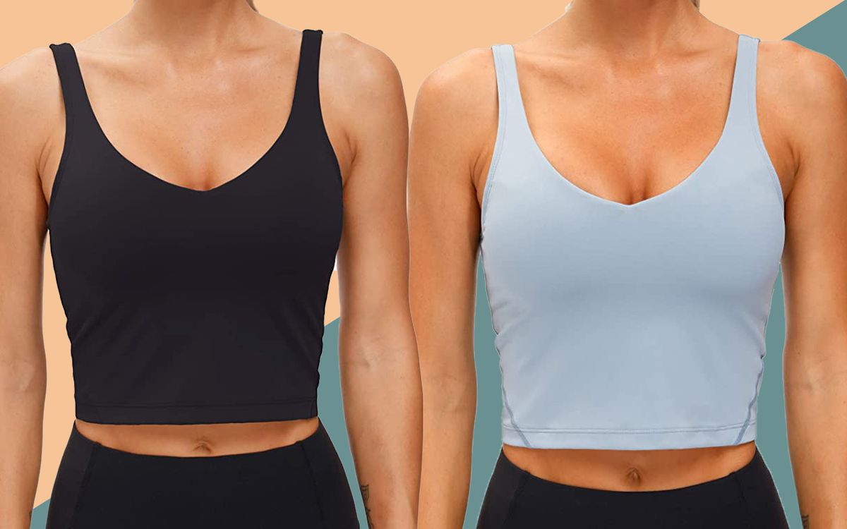 Medium Support Yoga Bra for Running Gym Fitness-Yoga top Sling Trendy Sports Bra for Women 