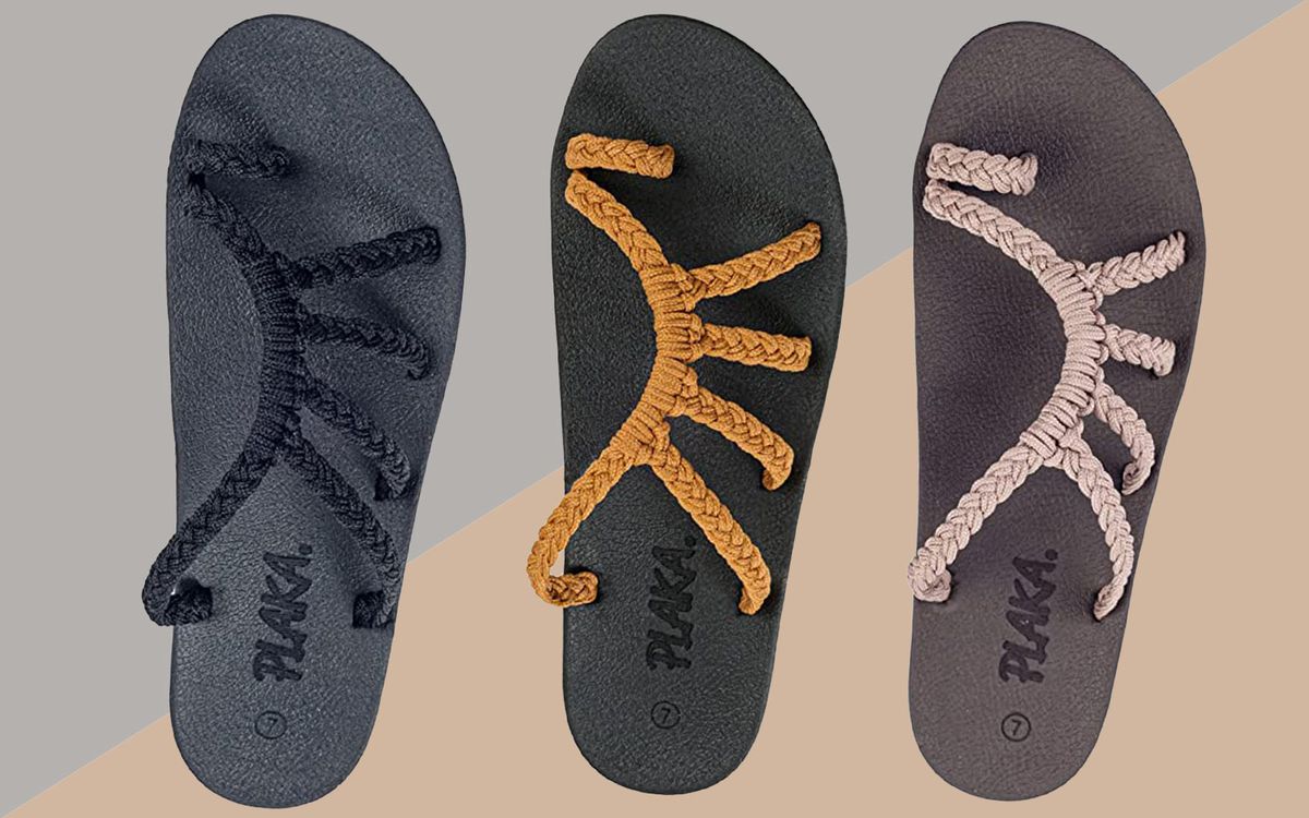 Comfy Sandals for Women Plaka Relief Flip Flops for Women with Arch Support Perfect for the Beach Long Walks or Poolside