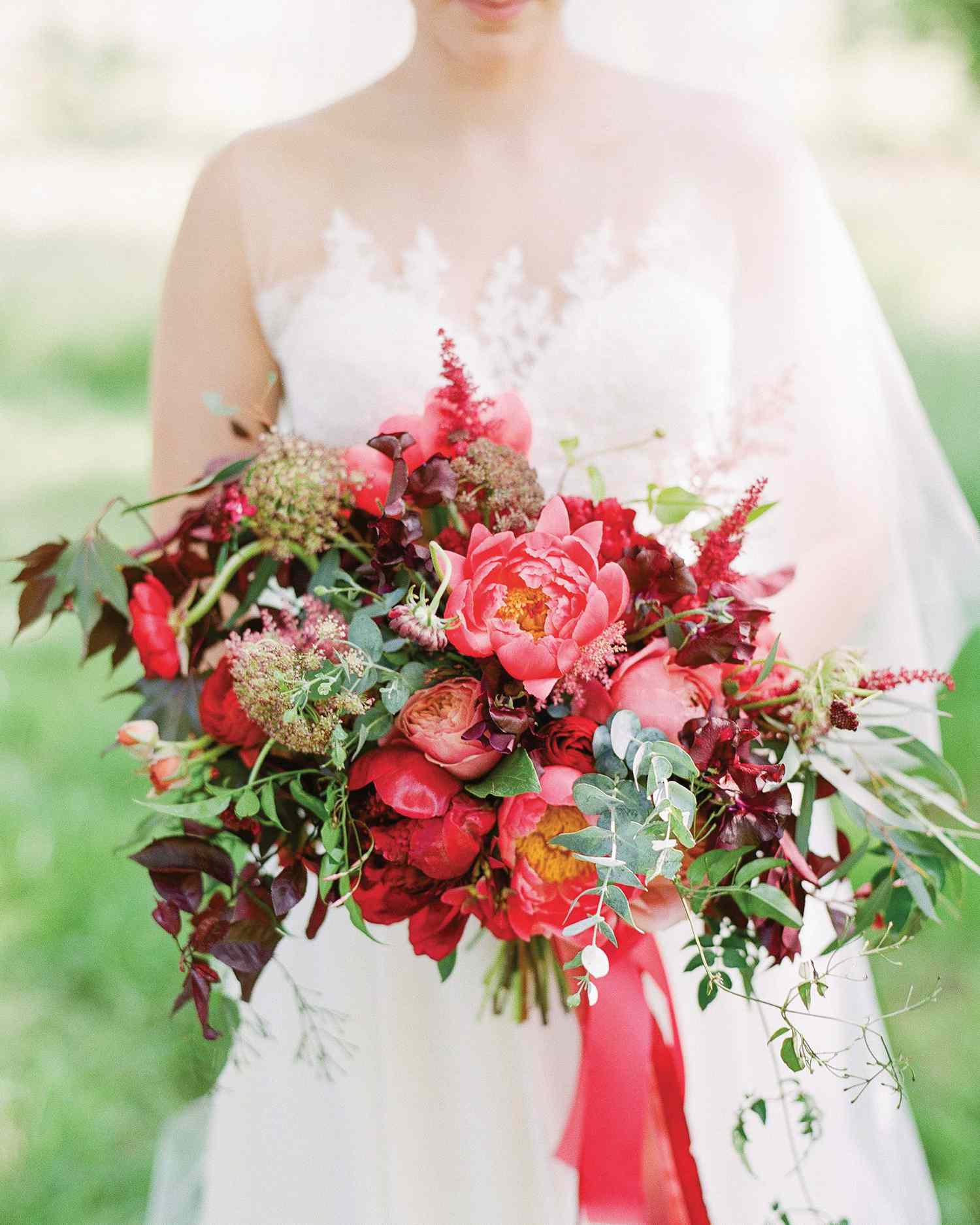 34 Romantic Red Wedding Bouquets Martha Stewart