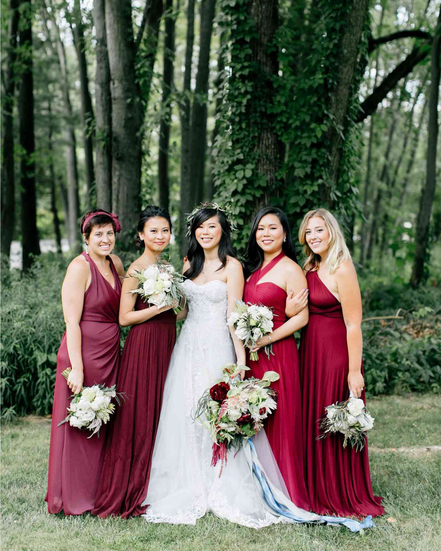 Burgundy Bridesmaids' Dresses Your ...