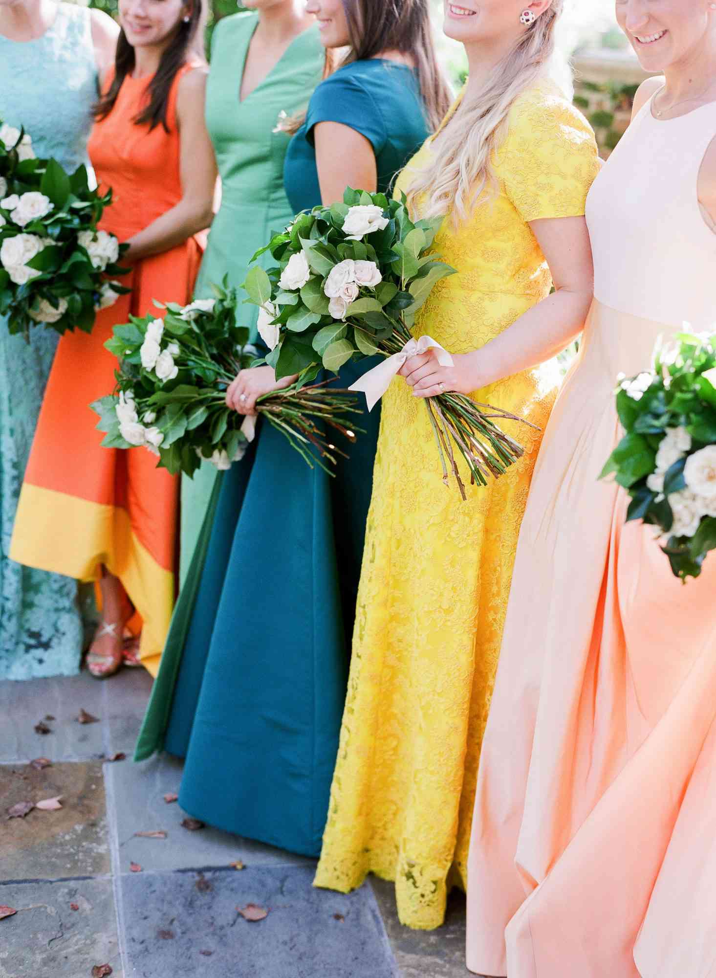 Beach Wedding Dresses Plus Size Burnt Orange Accent