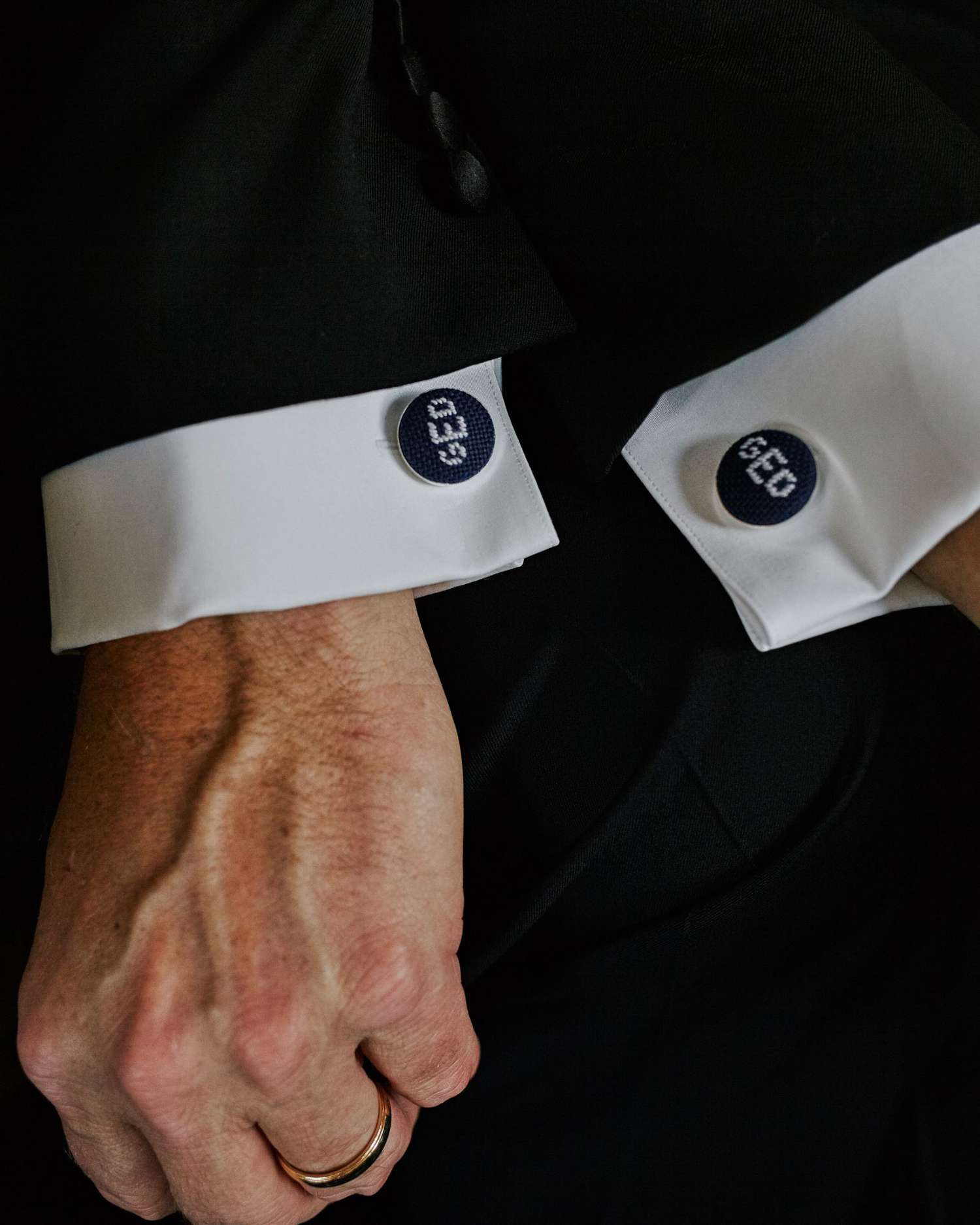 Silver Square Engraved Personalised Groom Wedding Cufflinks 