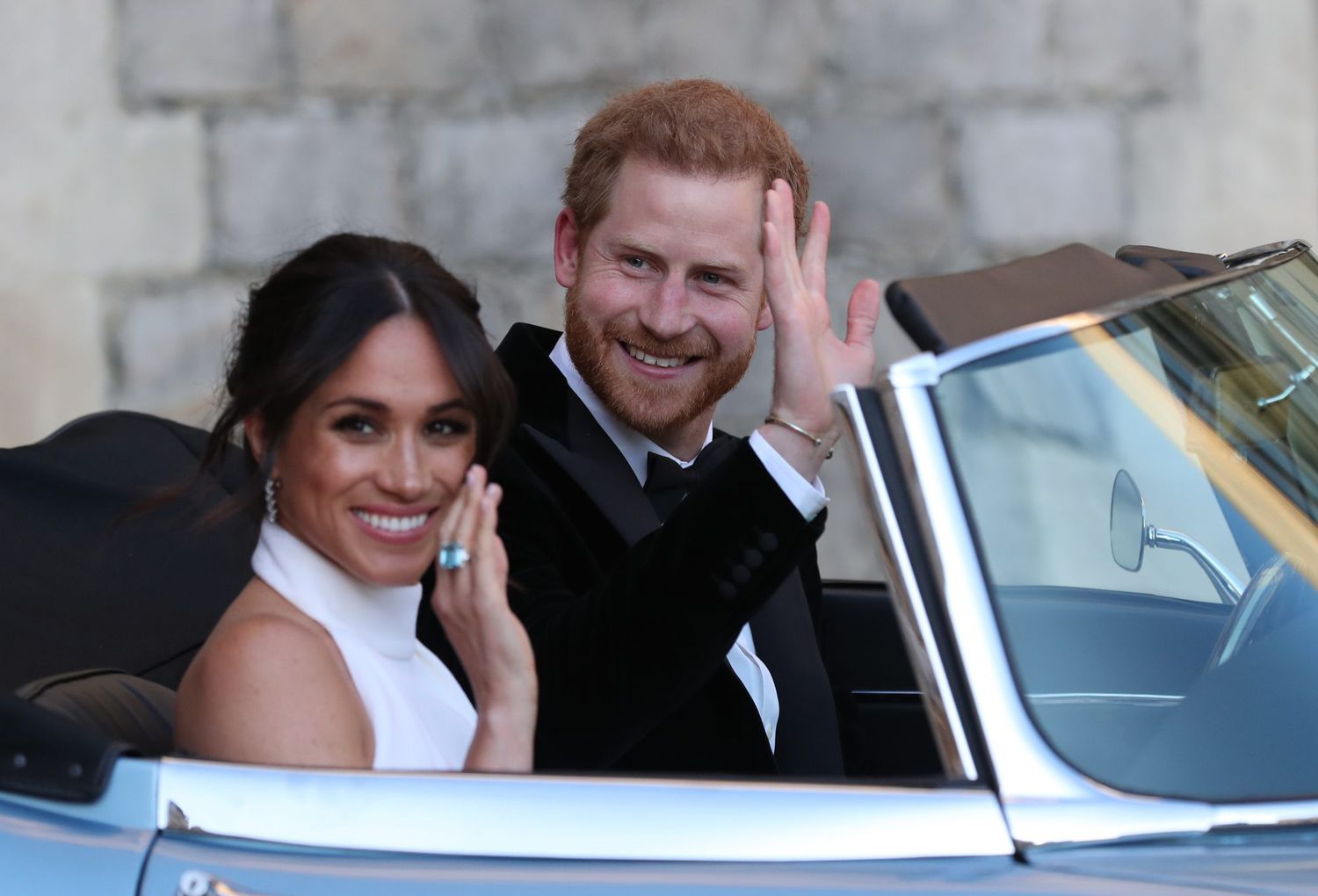 prince harry meghan markle reception attire car royal wedding 2018 2000