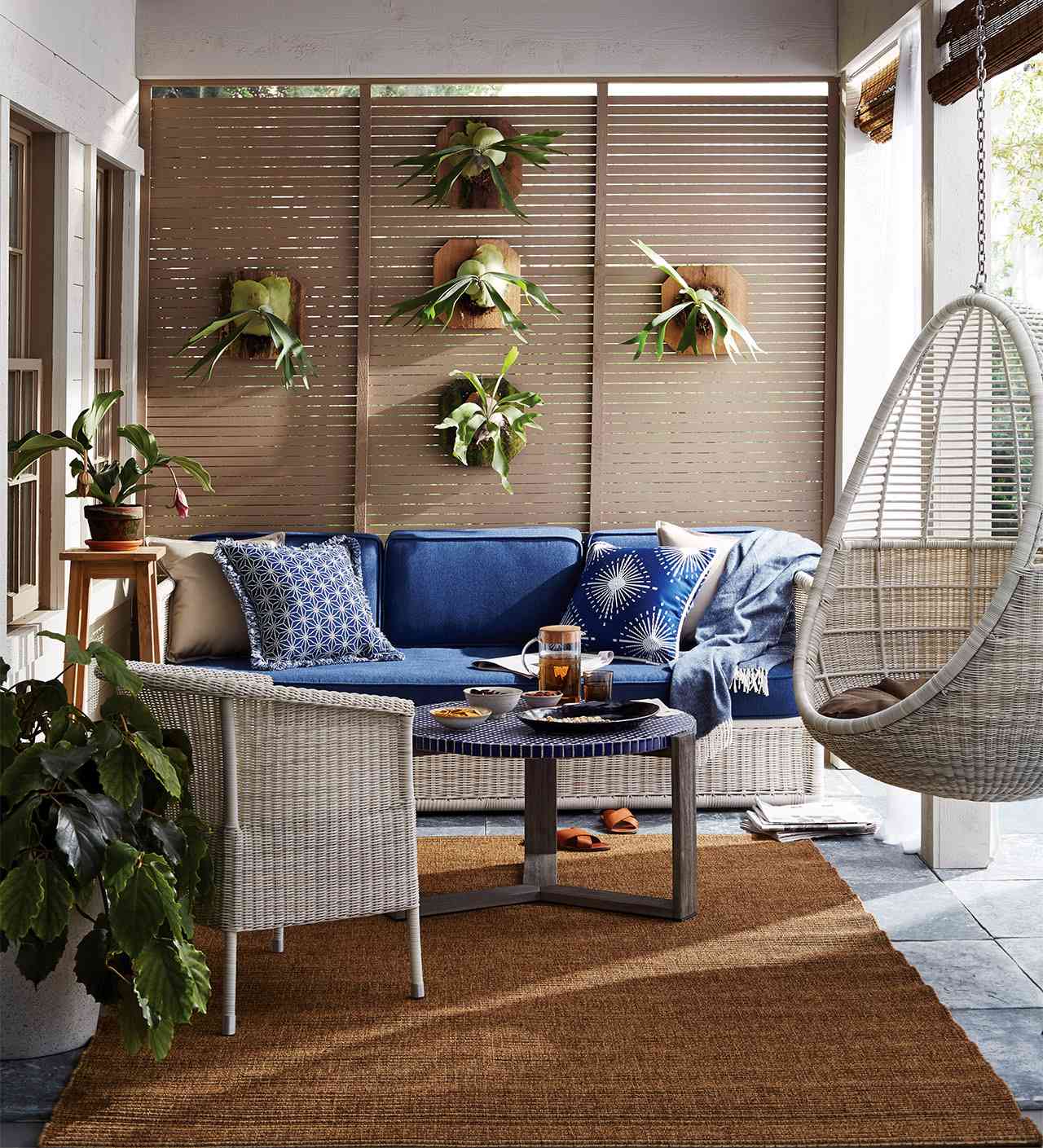 How To Use Indoor Furniture Outside Martha Stewart - Indoor Outdoor Patio Set
