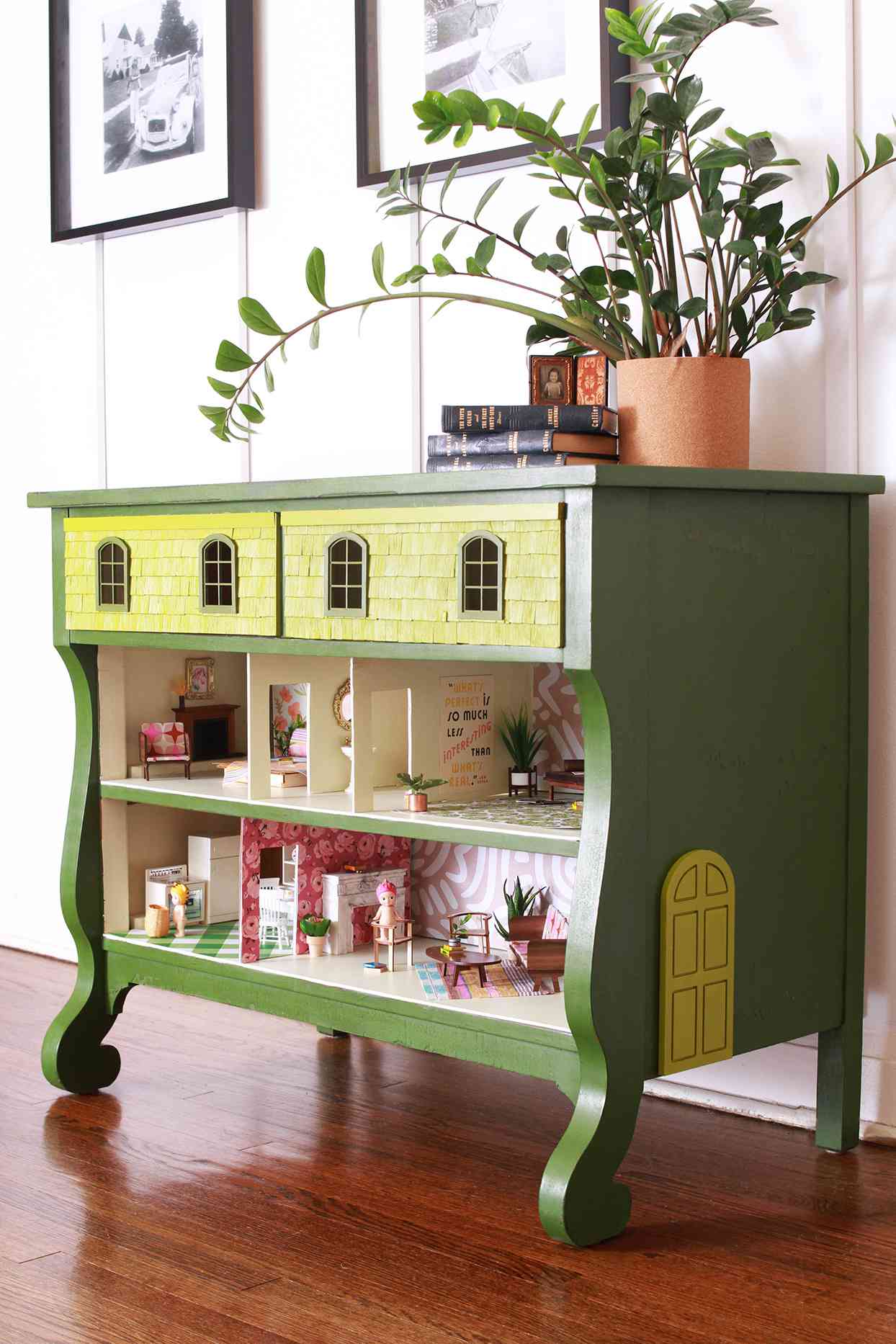 Upcycle A Dresser Into Dollhouse, Turn Chest Of Drawers Into Shelves