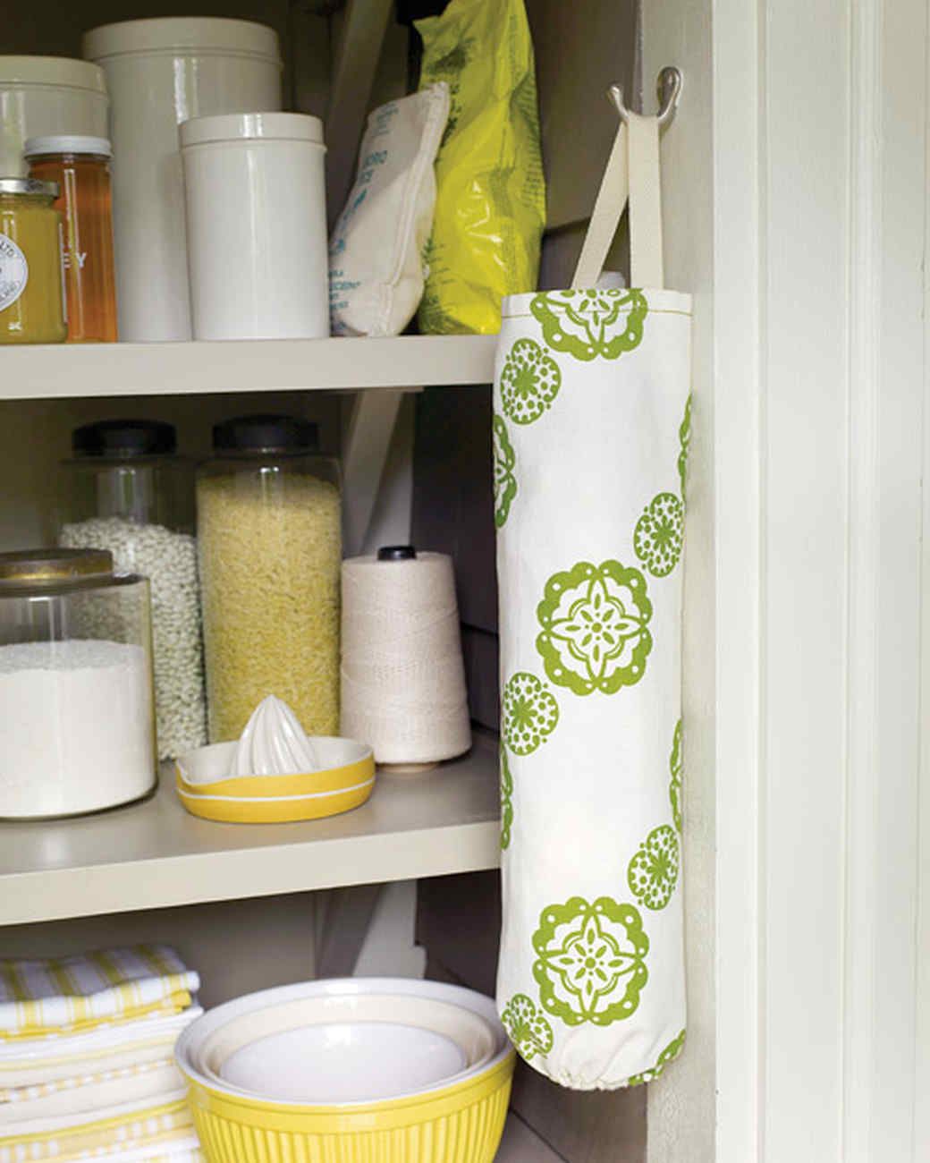 Home Design Homemade Towel /& Fabric Plastic Grocery Bag Holder