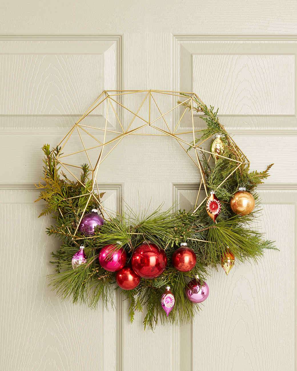 Mini Wreath Ornament.Floral ornaments Xmas craft Holiday wreath Unique Handmade Christmas Wreath ornaments