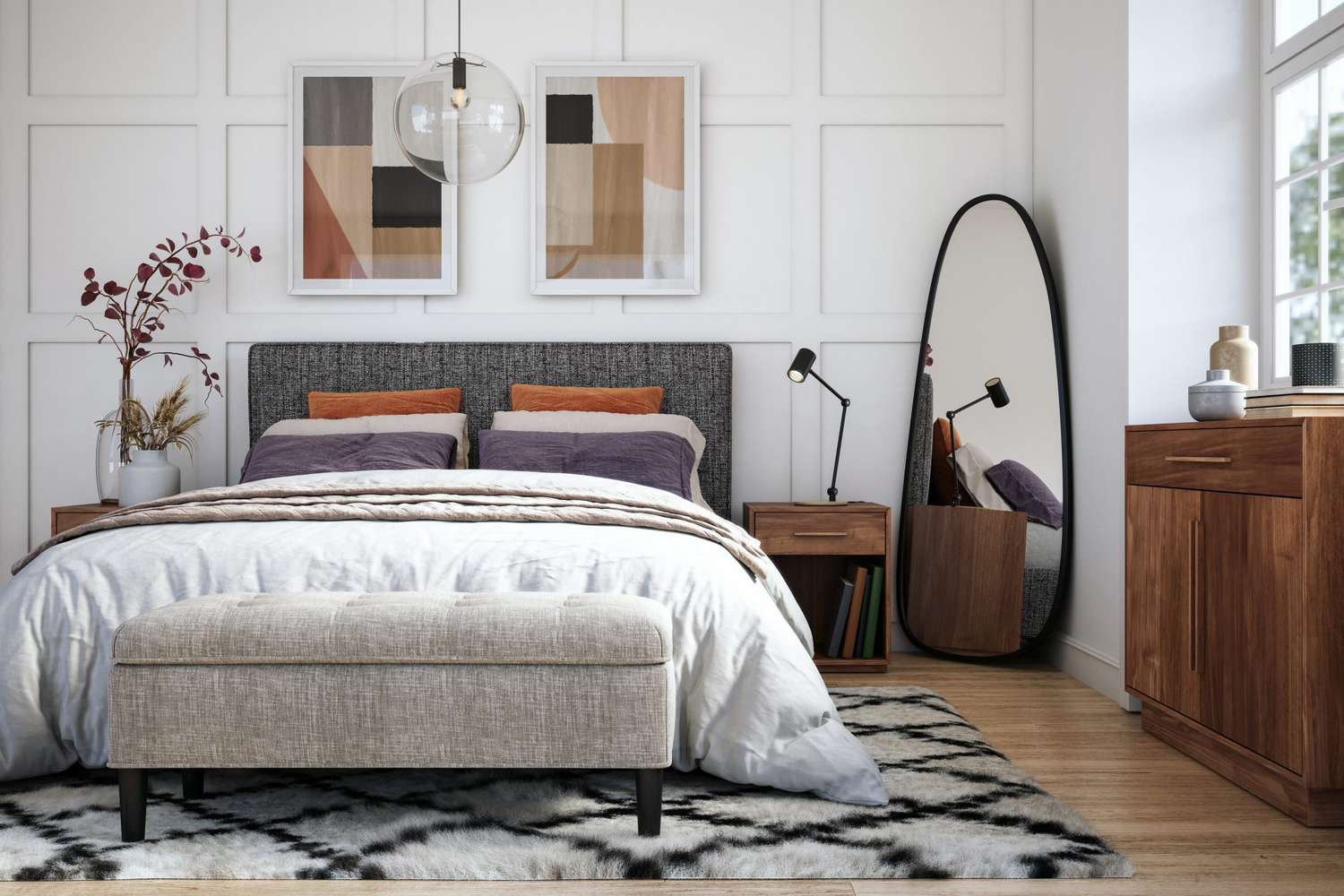 Choosing The Perfect Area Rug for Under A Queen Size Bed