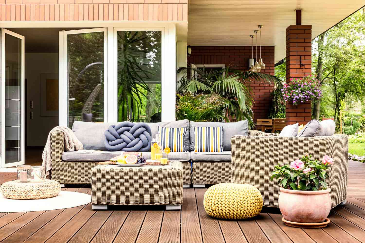 Outdoor Cushion Water Resistant Fabric Garden Cushions Patio Furniture Art Deco 