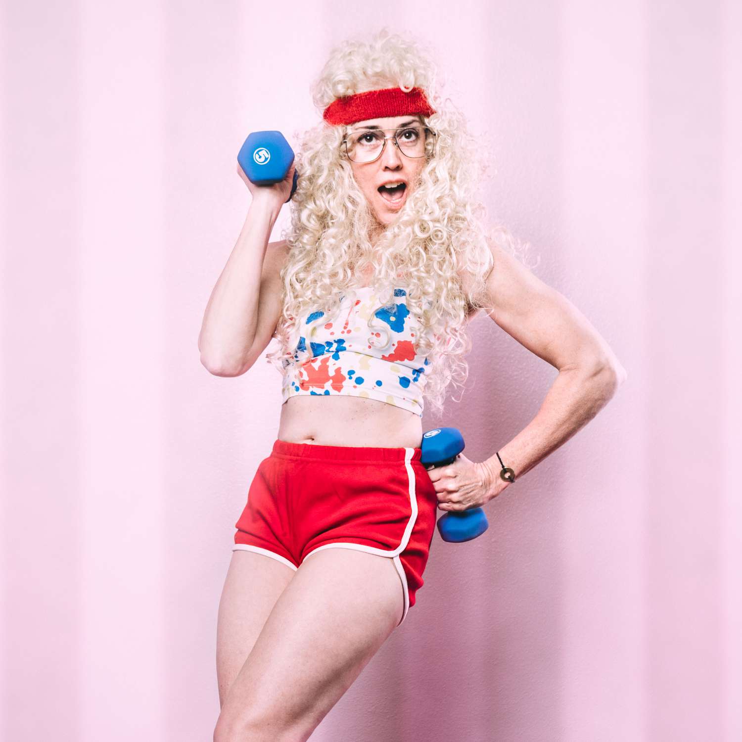 Old School Fitness Trends Including 70s Jazzercise And 80s Workouts Shape 80's fitness instructor mens costume costume includes : shape magazine