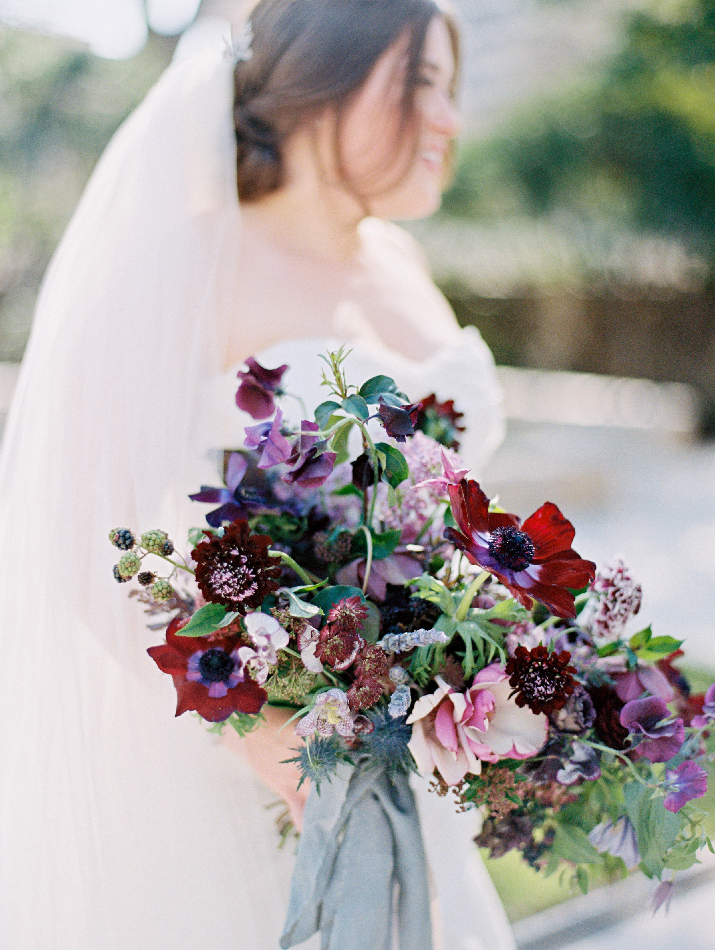 Deep Purple Flowers For Wedding