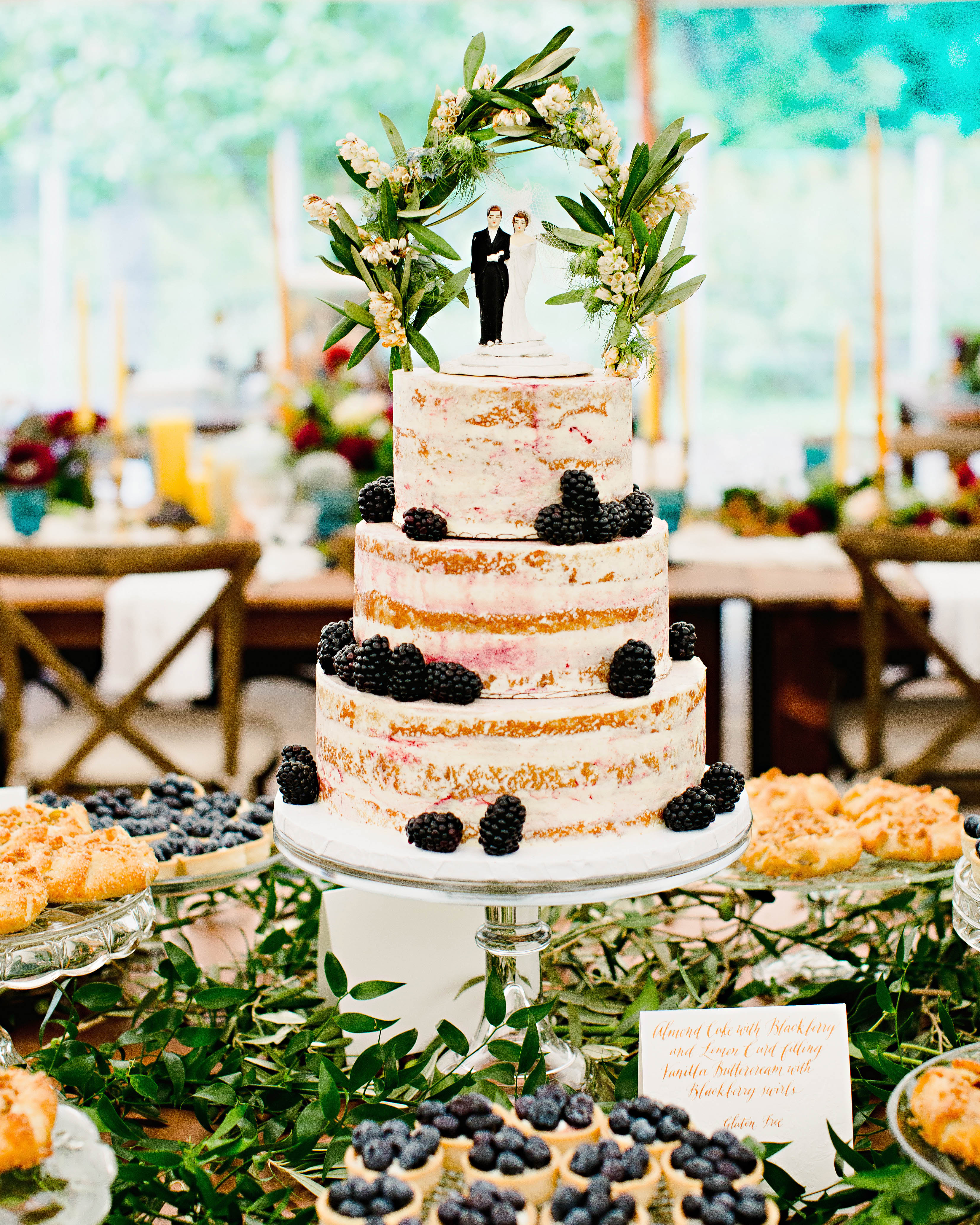 fruit tart wedding cake