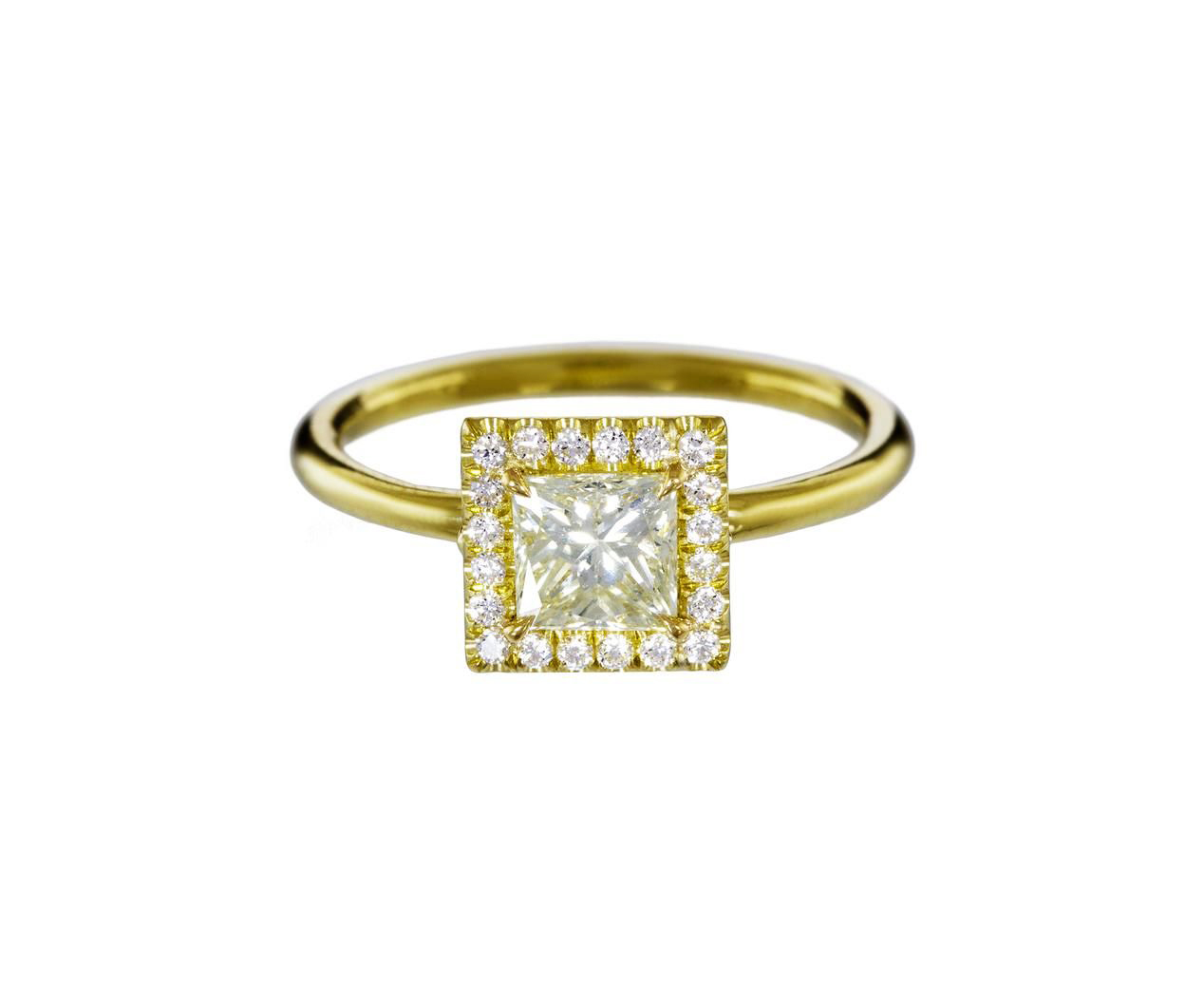 30 Princess-Cut Diamond Engagement Rings We Love | Martha Stewart Weddings