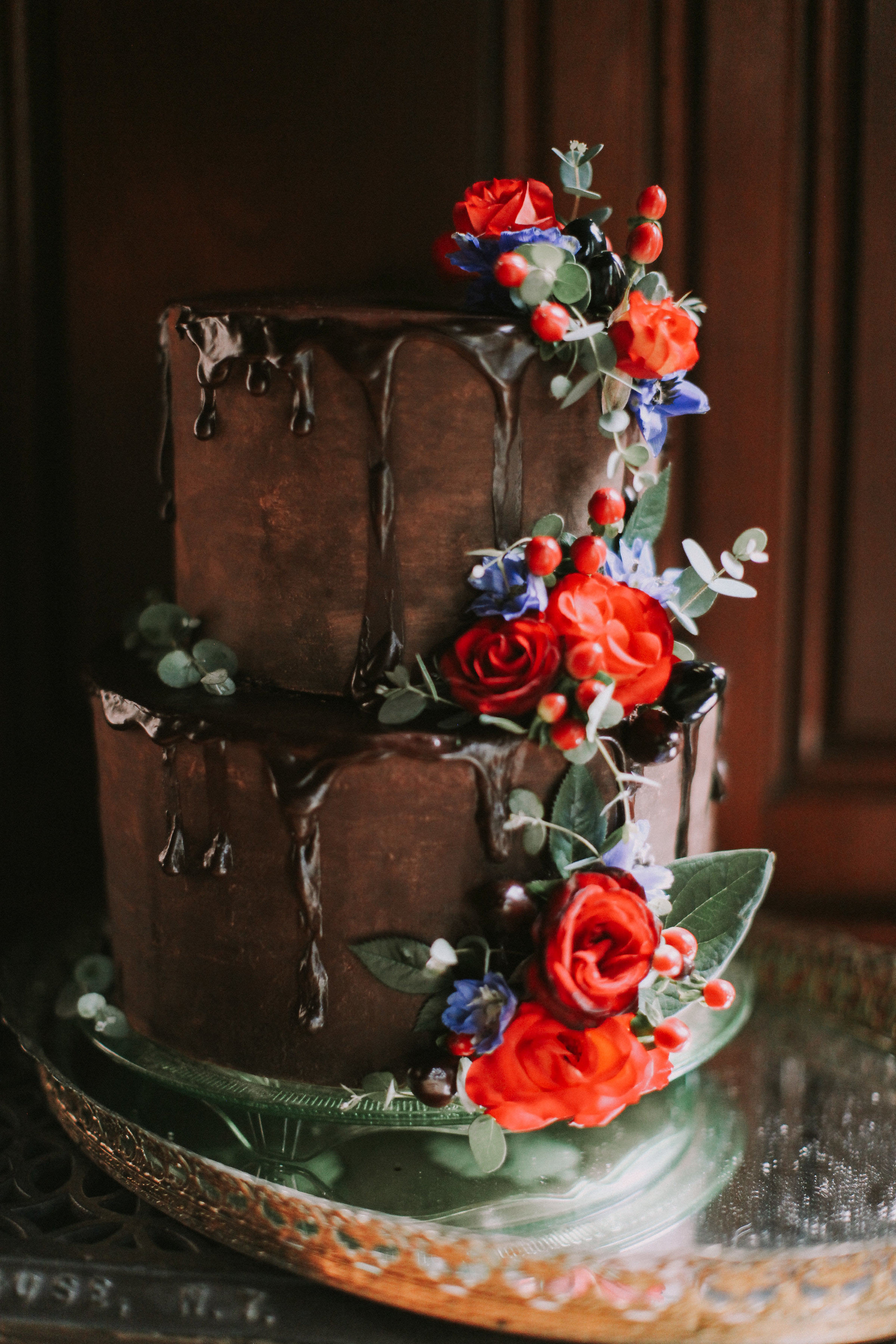 chocolate cake cakes purple inspiration torte rustic decorations colors martha stewart glamorous minds blow guests peach cupcakes diy weddings drip