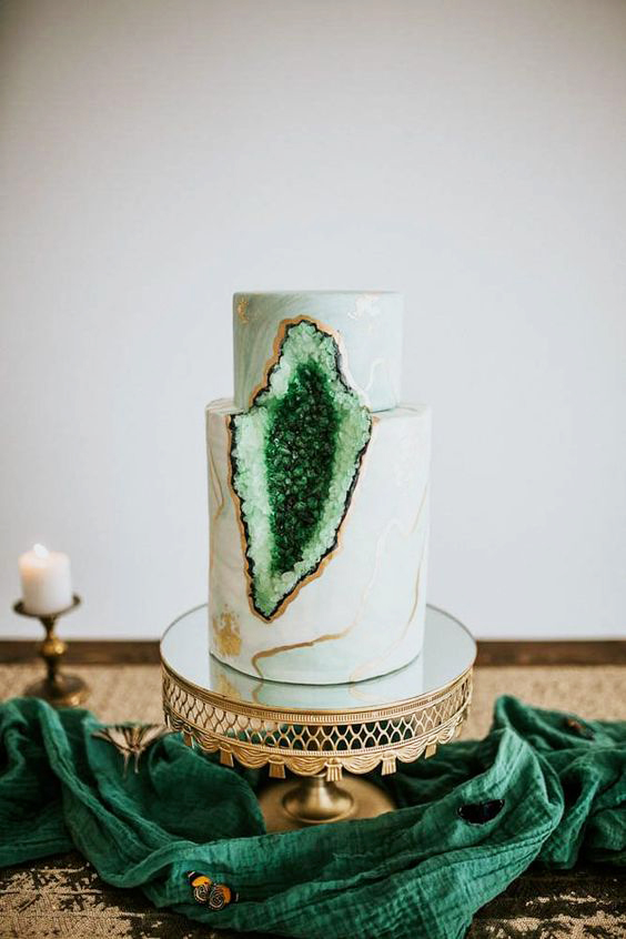 Green Wedding Cake Designs 9