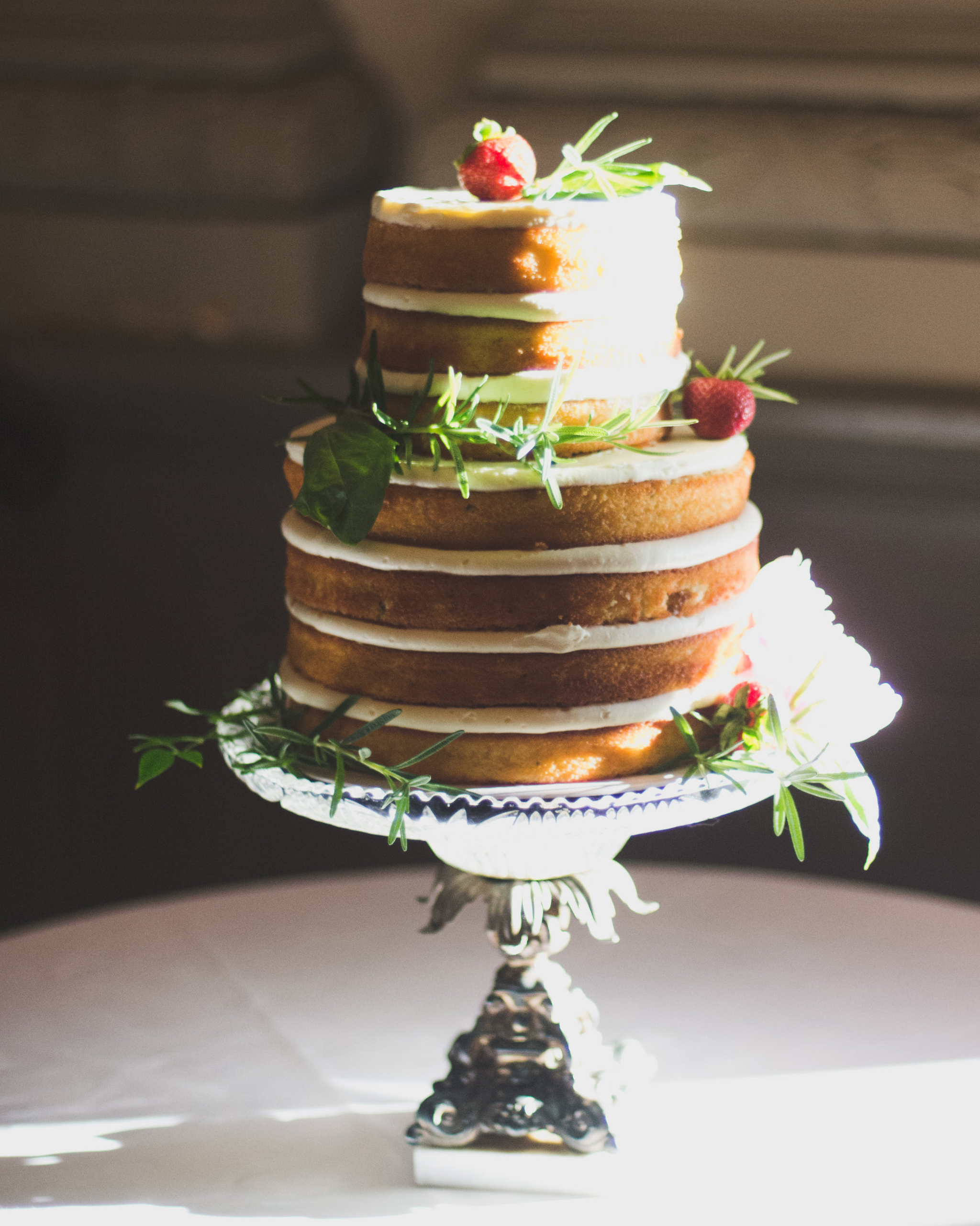 Beautiful Naked Wedding  Cake  Ideas Martha Stewart Weddings 