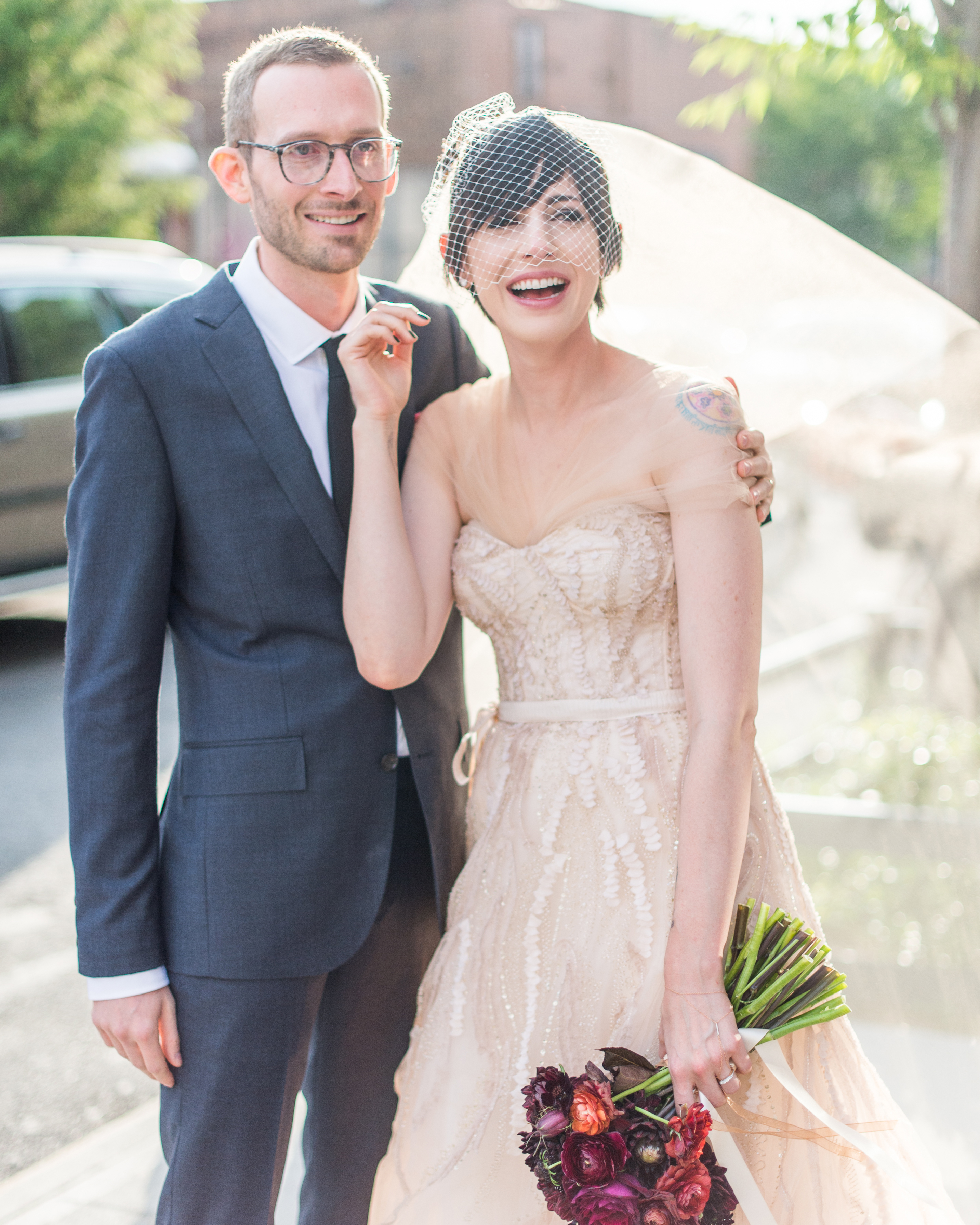 chic wedding hairstyles for short hair | martha stewart weddings