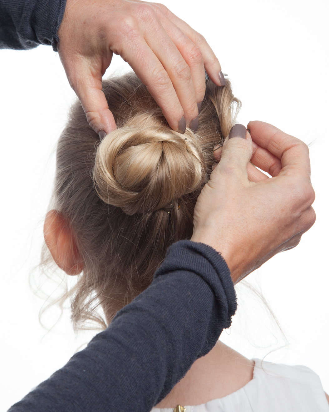 Flower Girlâ€™s Twisted Bun Updo | Martha Stewart Weddings