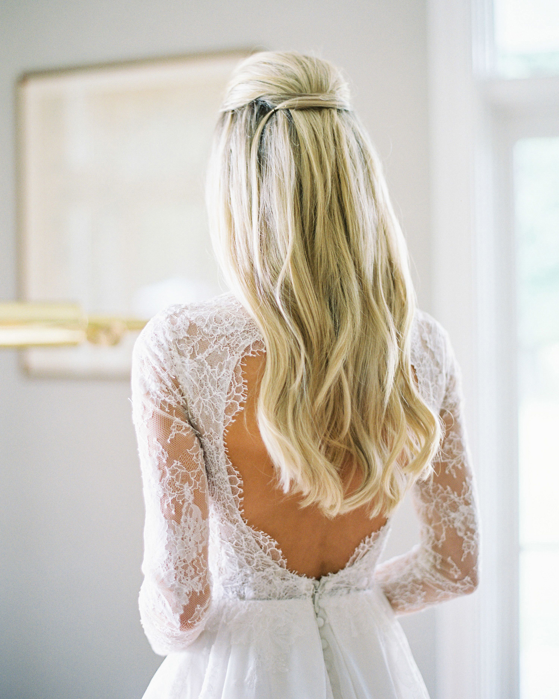 HalfUp, HalfDown Wedding Hairstyles We Love Martha Stewart Weddings