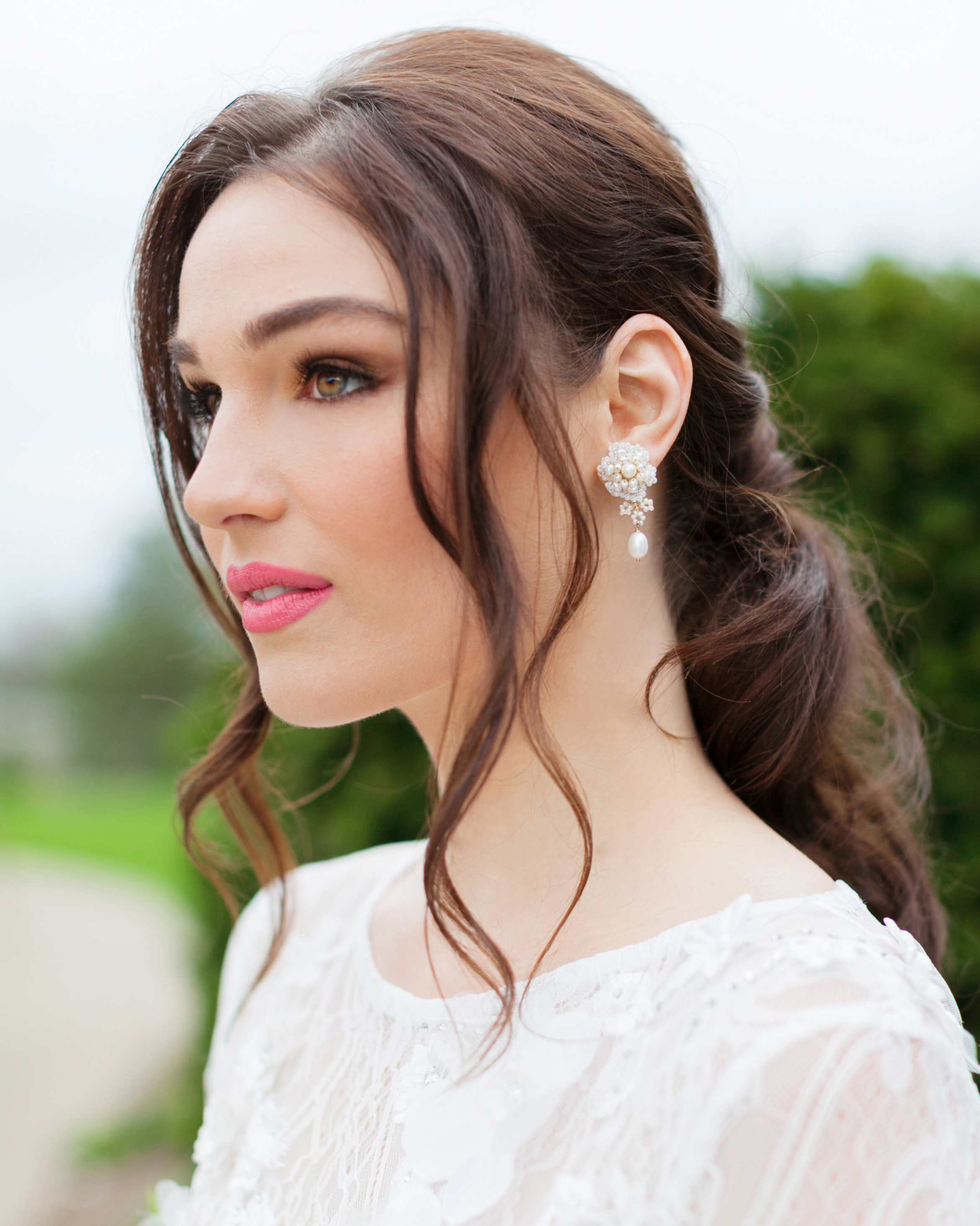 half-up, half-down wedding hairstyles we love | martha