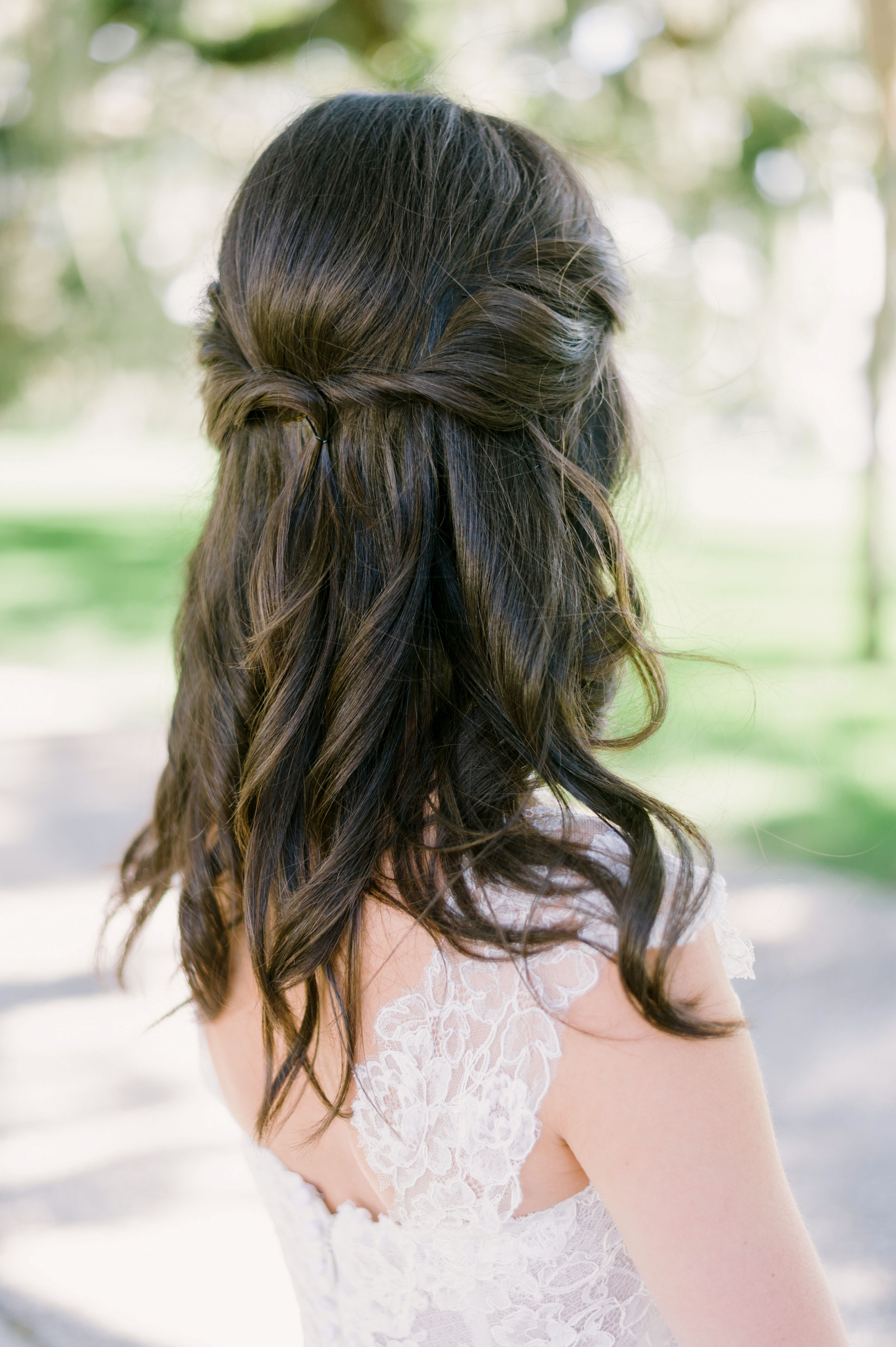 simple bridesmaid hair