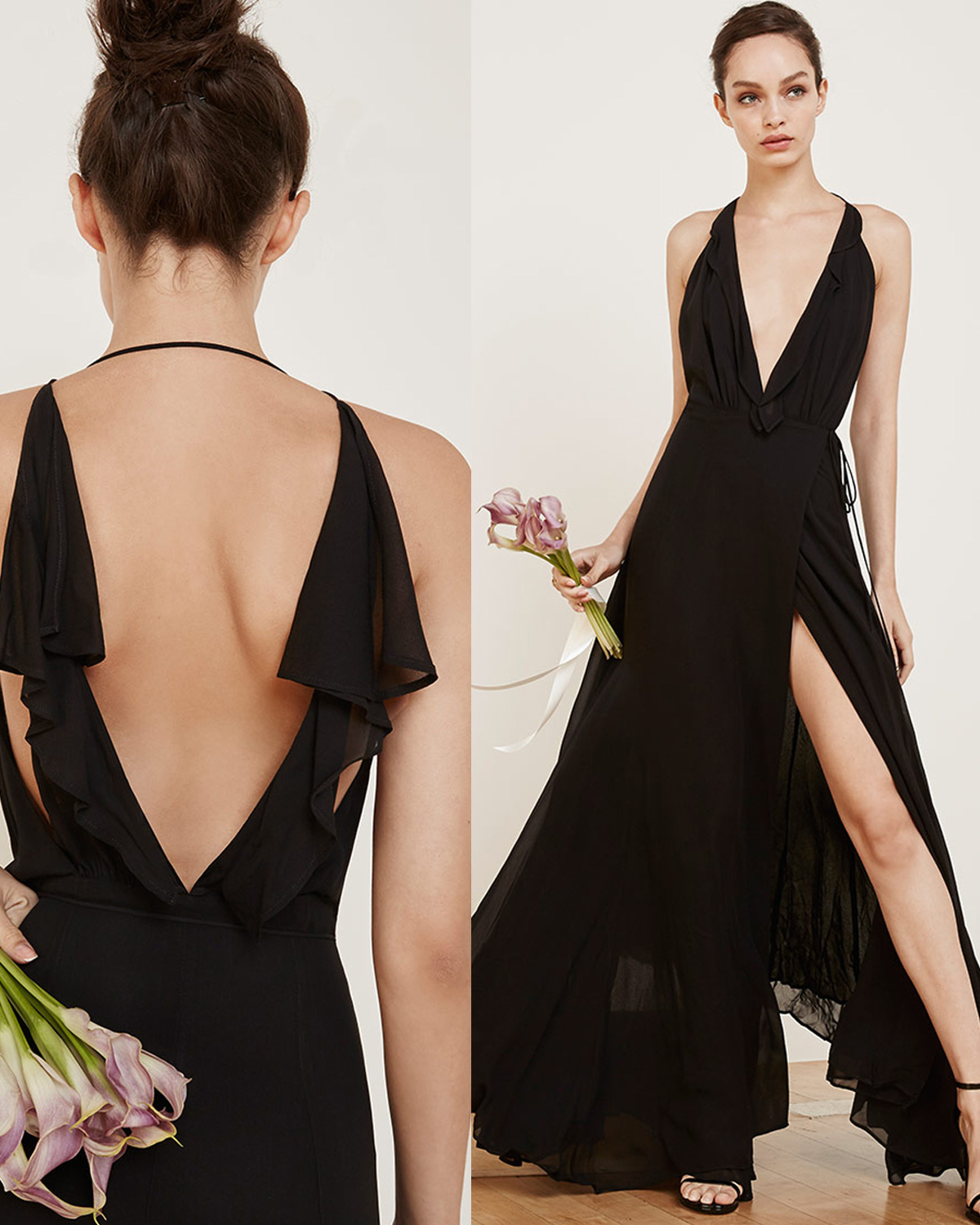 Chic Black Bridesmaid Dresses Martha Stewart Weddings