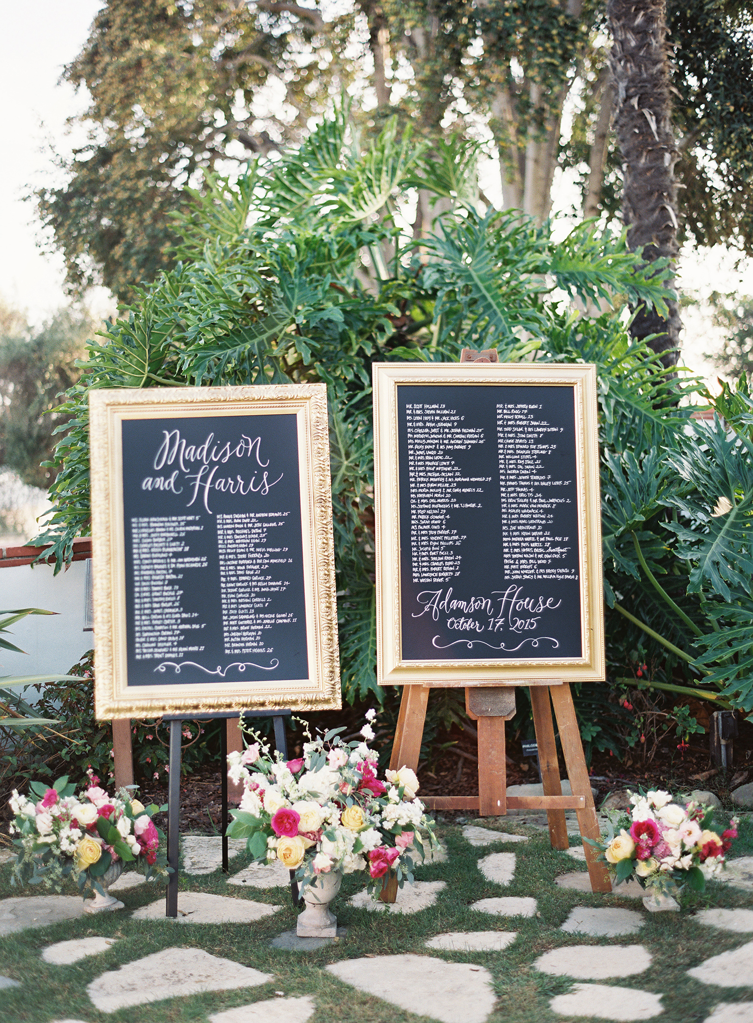 Mirror Seating Chart For Wedding