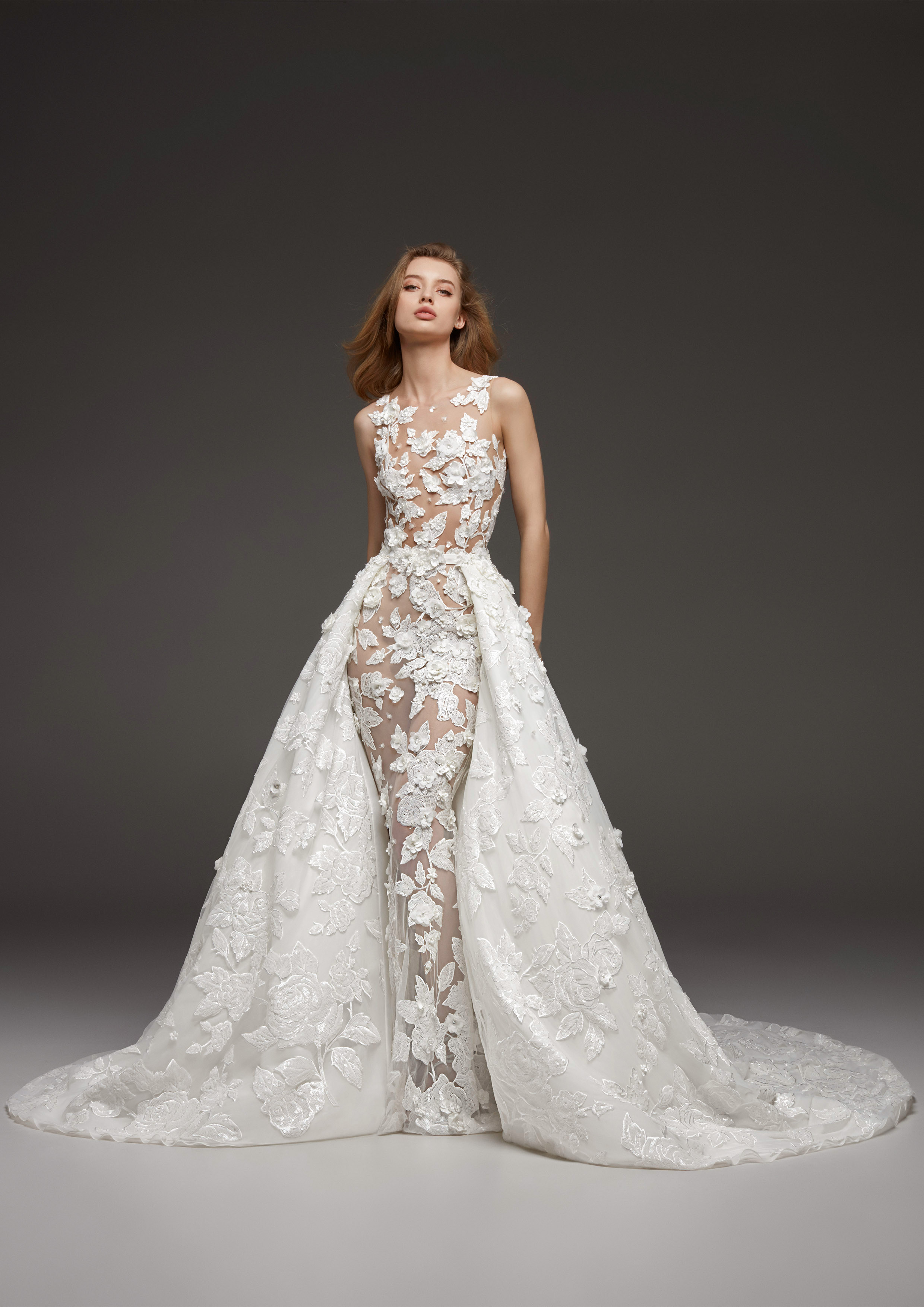 pronovias overskirt
