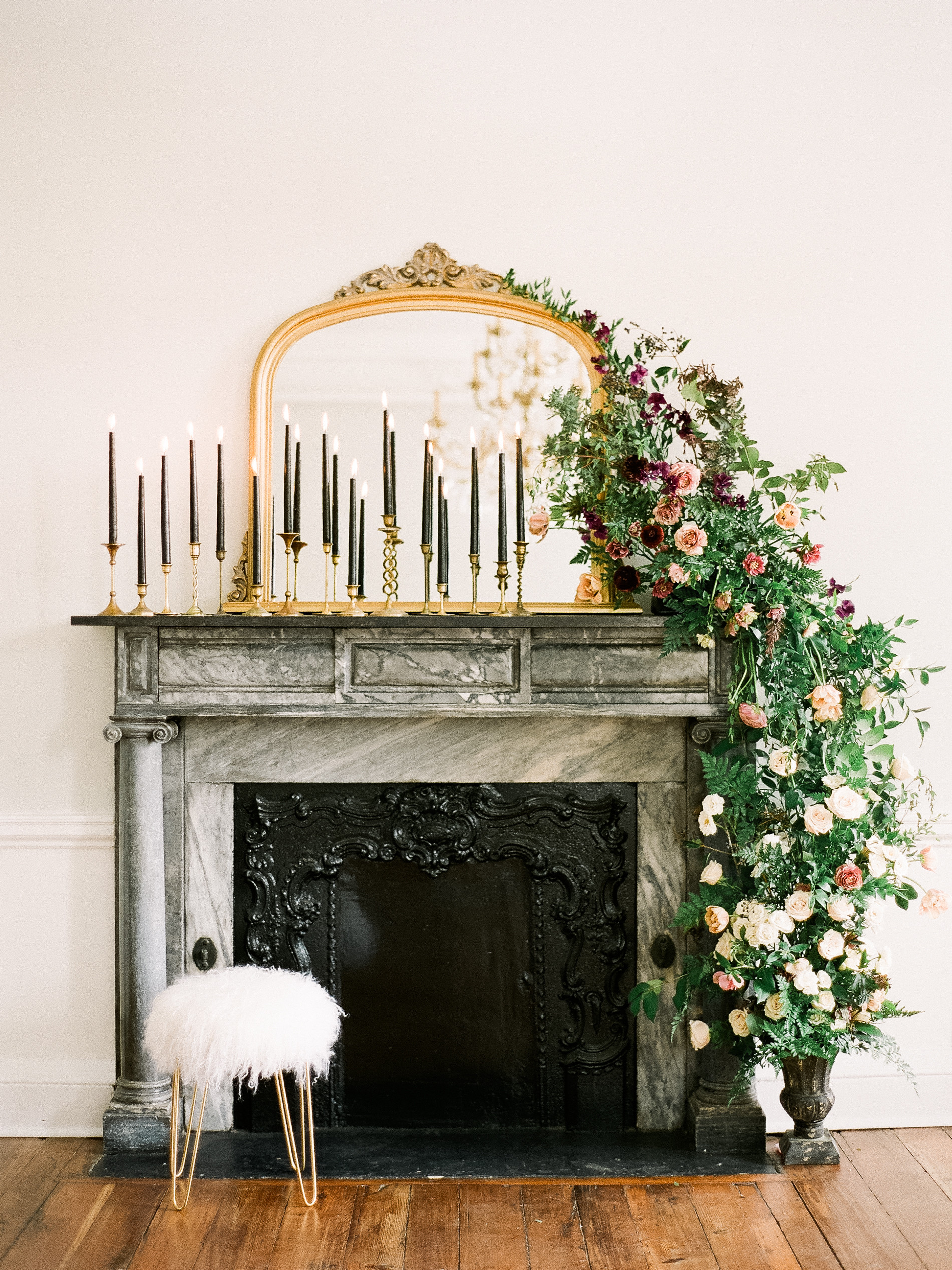 Trending Now Mantel And Fireplace Ceremony Backdrops Martha Stewart Weddings