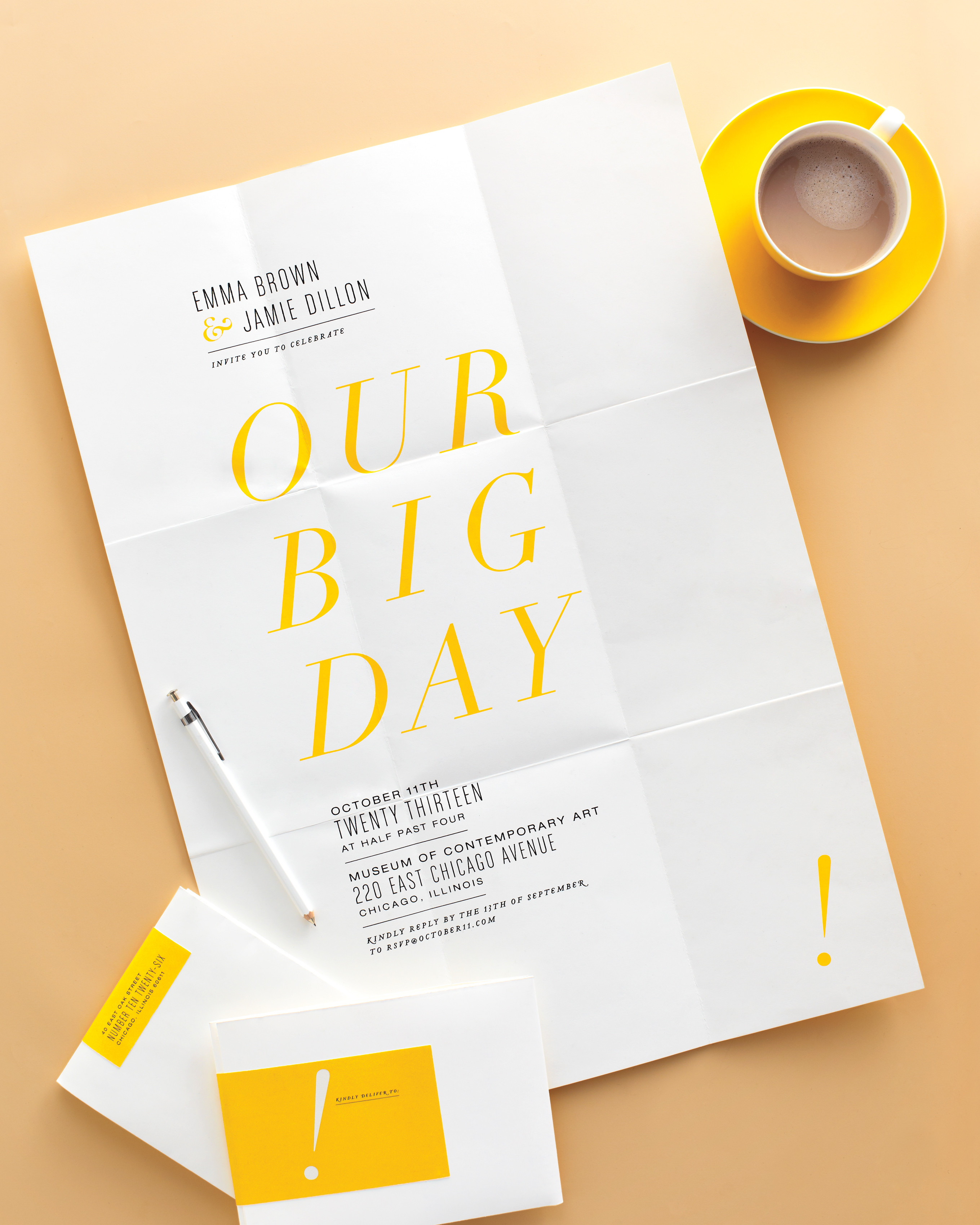 10 Times a Poster Save-the-Date Really Set the Tone for a Wedding
