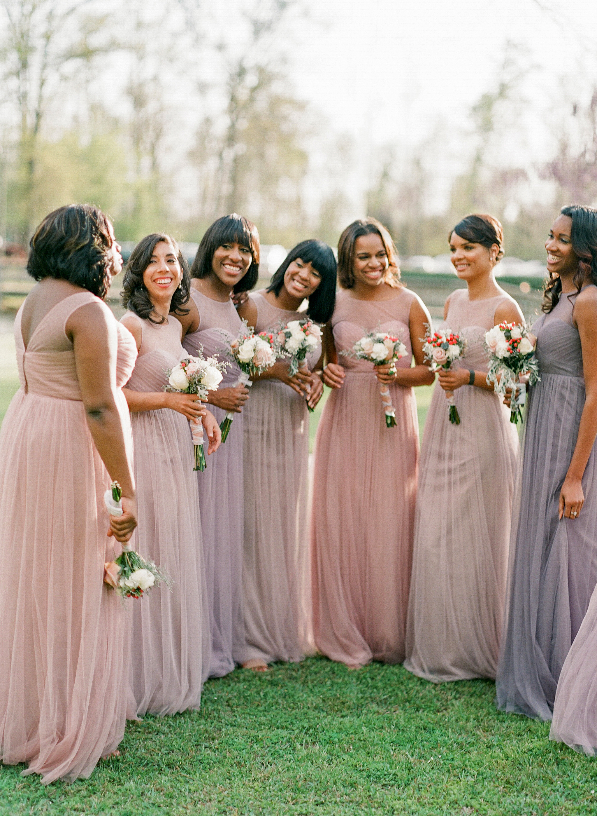 28 Mismatched Bridesmaids Dresses From Real Weddings Best Mix And Match Bridesmaids Dresses 8949