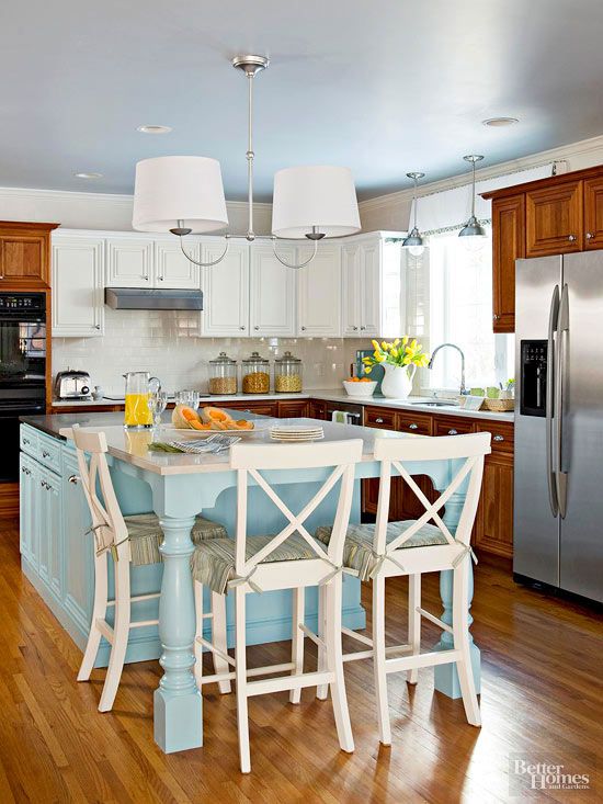 Two Tone Kitchen Cabinets Better Homes Gardens