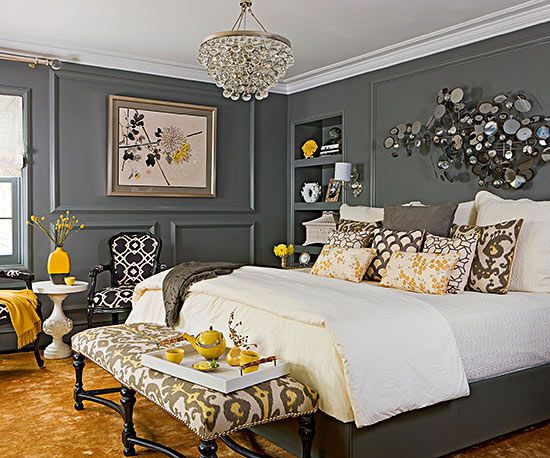 Gray Bedroom Ideas Better Homes Gardens, What Color Dresser Goes With Dark Grey Bed