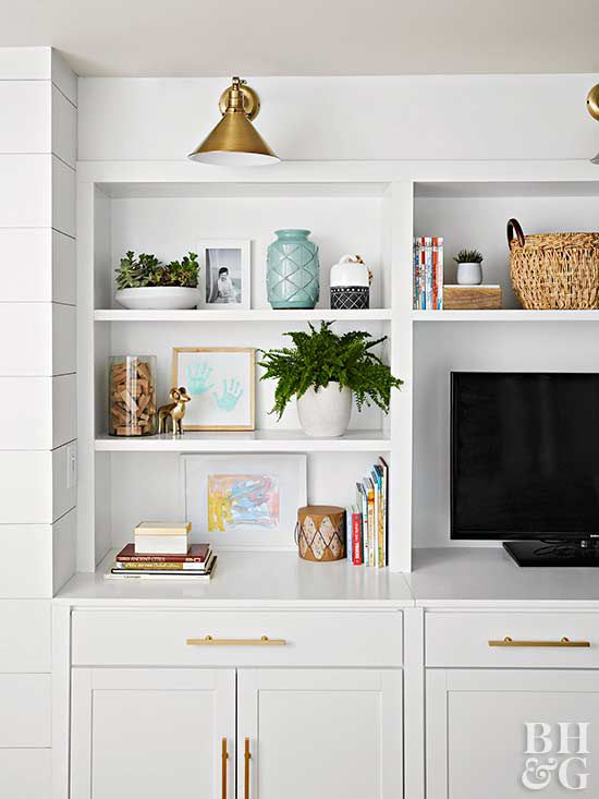 Open Shelving Ideas For Every Room, Built In Bookcase Decorating Ideas