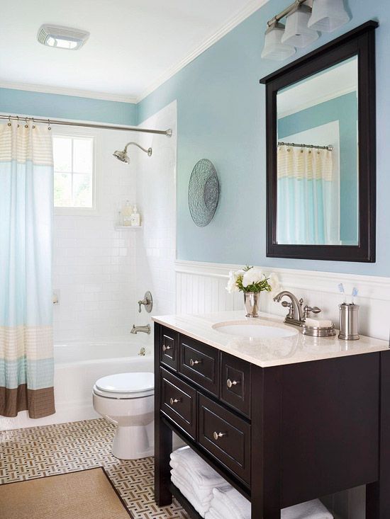 Colorful Bathrooms Better Homes Gardens - Should Small Bathrooms Be Painted Light Or Dark