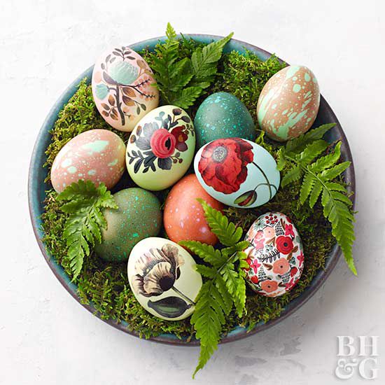 Easter decoration egg Easter egg Hungarian folk motifs egg ornament Easter table ornament  Matyo motifs  kimekomi ornament floral ornament