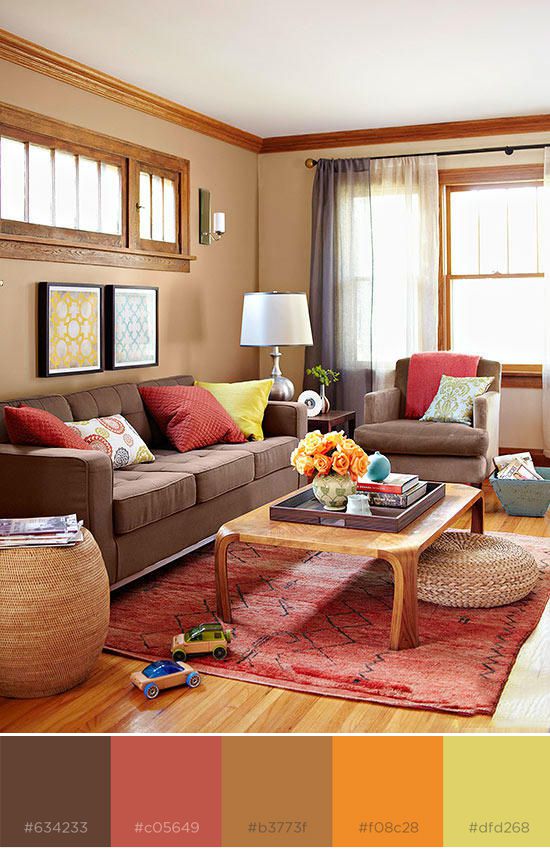 What Color Compliments Brown Furniture