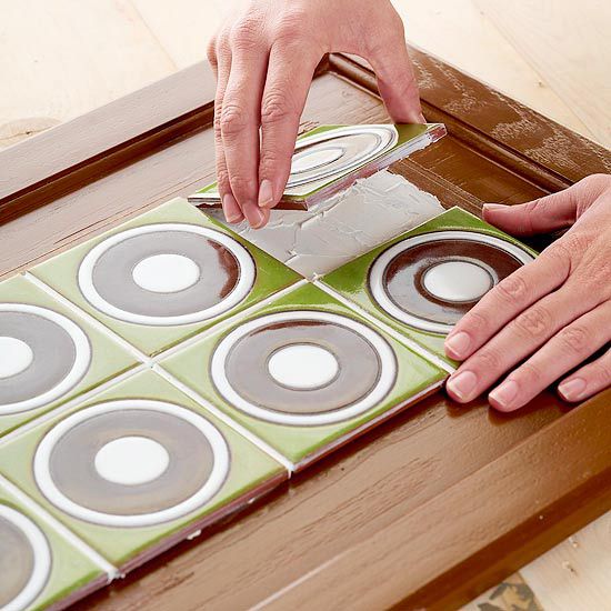 Kitchen Cabinet Makeover: Tiled Cabinet Doors | Better Homes & Gardens