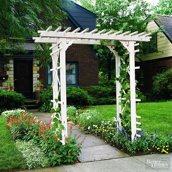 How to Build a Simple Entry Arbor Better Homes &amp; Gardens