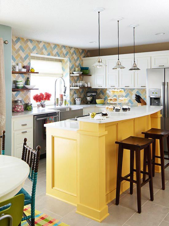 Bright And Bold Kitchen Remodel Inspiration