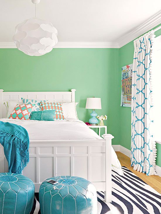 real-life colorful bedrooms