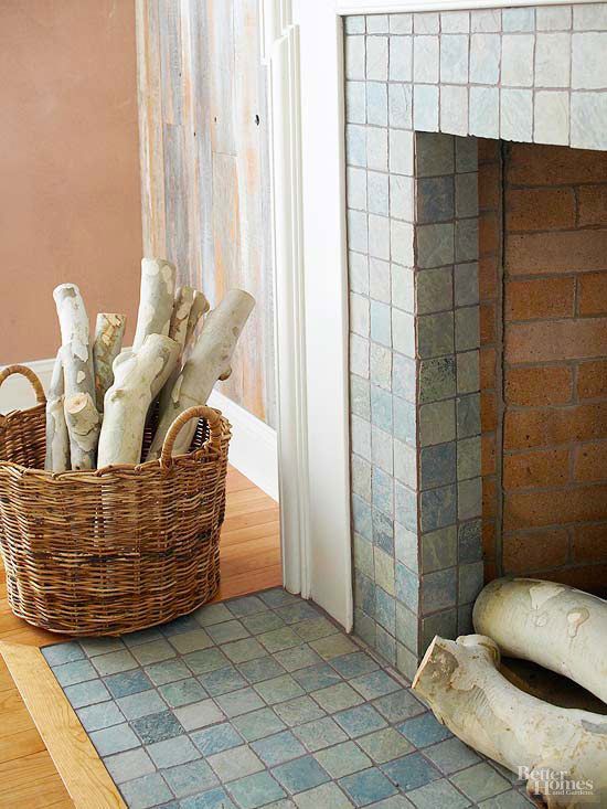 Tiling A Fireplace Hearth Better, How To Remove Old Tile From Fireplace