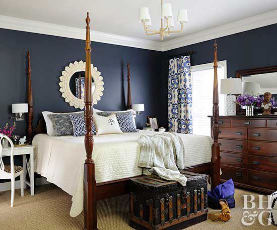 Beautiful Navy Blue Bedrooms To Inspire Your Master Suite
