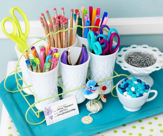 Quick and Clever Ideas for Organizing Crafts Supplies
